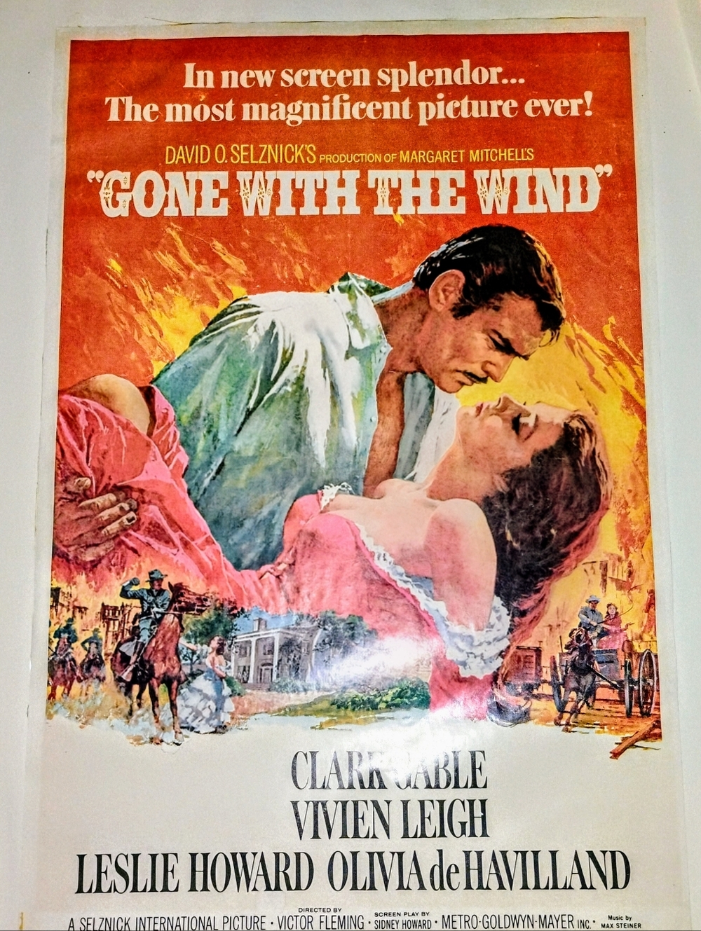 Vintage 1976 Gone With The Wind Art Poster